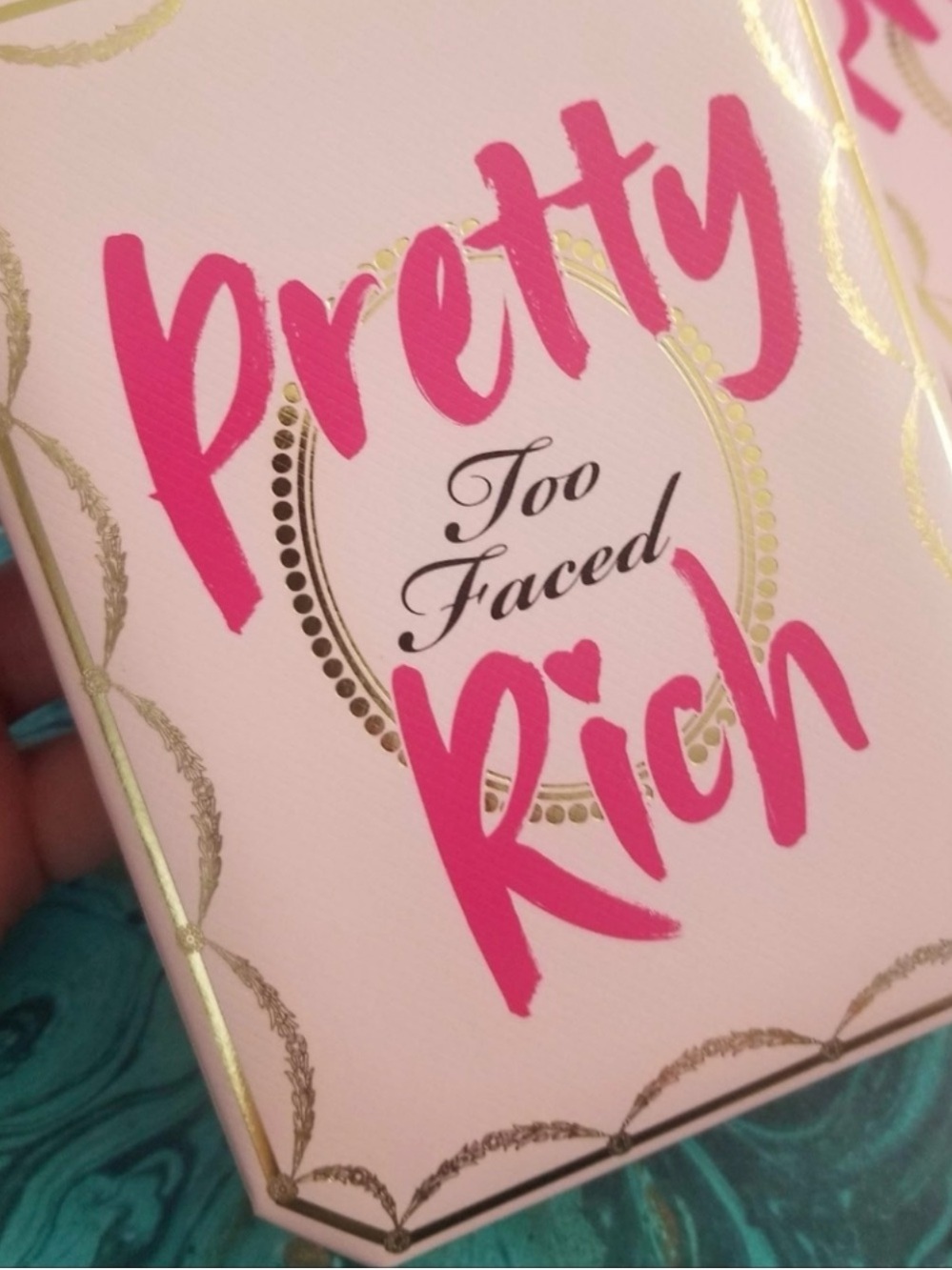Too Faced Pink and Gold Pretty Rich Compact